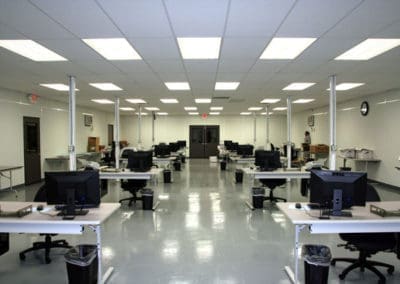 Modular training room interior
