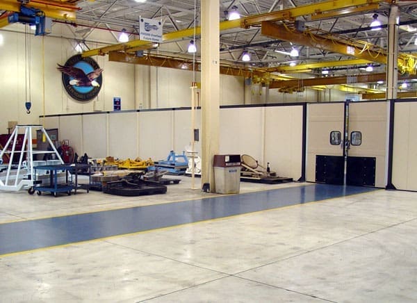 Modular In-Plant Wall Segregates Production Areas