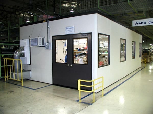 Positive Pressure White Room Encloses Control Panel Assembly