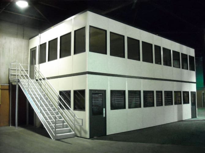 Two Story Offices Over Break Room