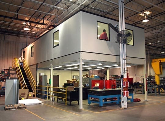 Mezzanine Offices above Maintenance Area