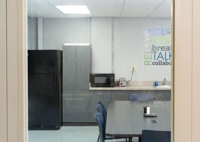 Modular Building window of break room