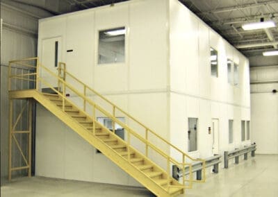 Two Story Offices with Matching Window and Door Frames