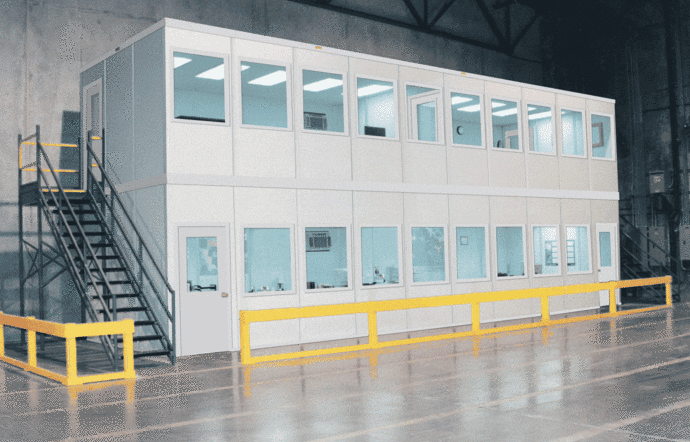 In-Plant Building with Stairs and Guard Rail
